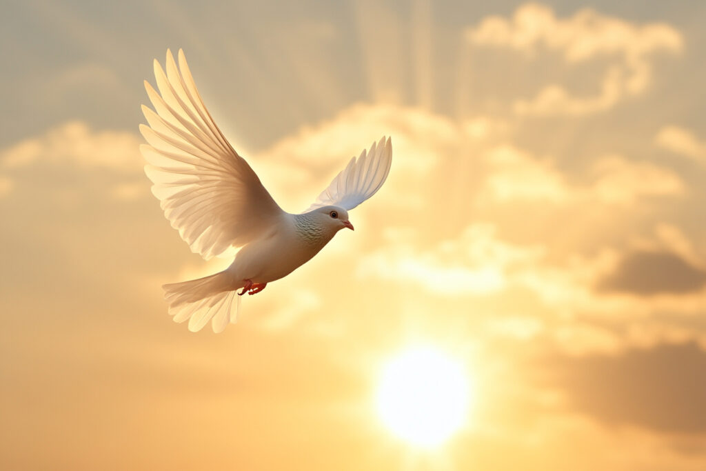 Hvid due i sollys – Helligånden vidner om barnekår og identitet i Kristus